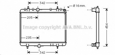 AVA QUALITY COOLING pe2267 -  Радиатор, охлаждение двигателя